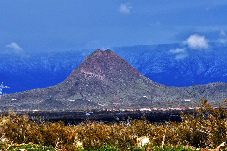 snow-capped mtns